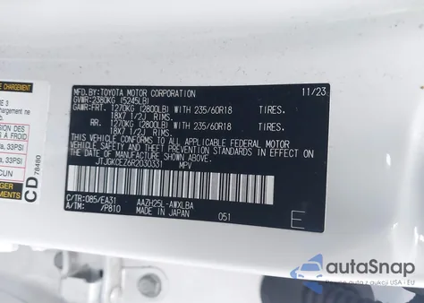 2024 Lexus Nx 350H Premium z USA, uszkodzony, nr VIN JTJGKCEZ6R2030331